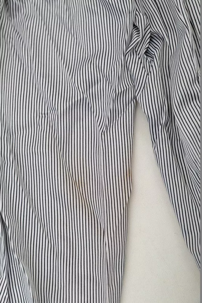 Купить Рубашка классическая в полоску  -уценка, цвет бело-черный, 230R66-1-U-82 - Фото №6