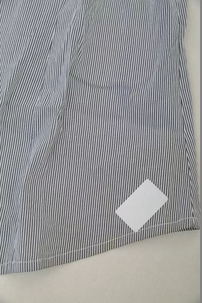 Купить Рубашка классическая в полоску  -уценка, цвет серый, 230R667-U-101 оптом - Фото №6