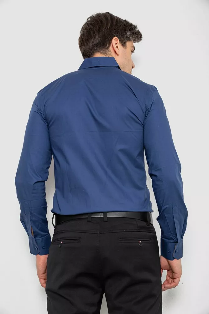Купити Сорочка чоловіча  -уцінка, колір синій, 214R7009-1-U оптом - Фото №4