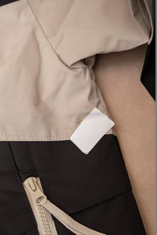 Купить Ветровка мужская с принтом  -уценка, цвет черный, 214R603-1-U-16 - Фото №9