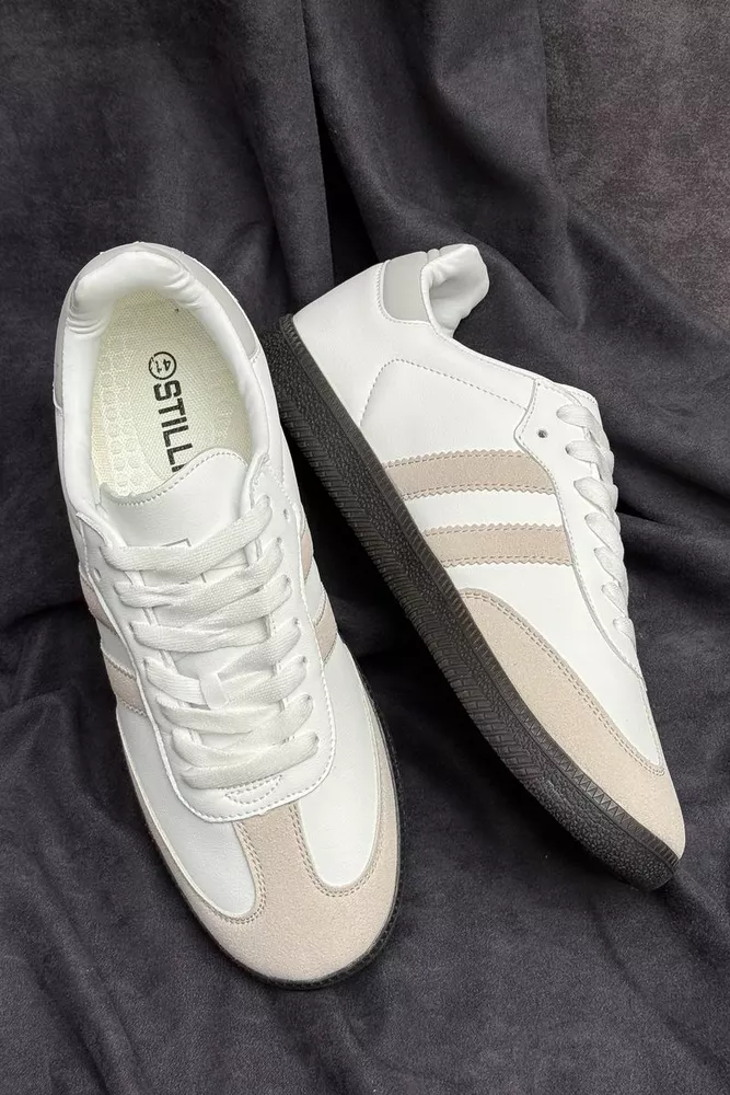 Купить Кроссовки мужские демисезонные, цвет бело-серый, 248RHB590 - Фото №1