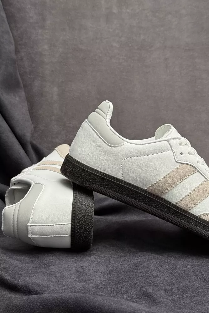 Купить Кроссовки мужские демисезонные, цвет бело-серый, 248RHB590 - Фото №4