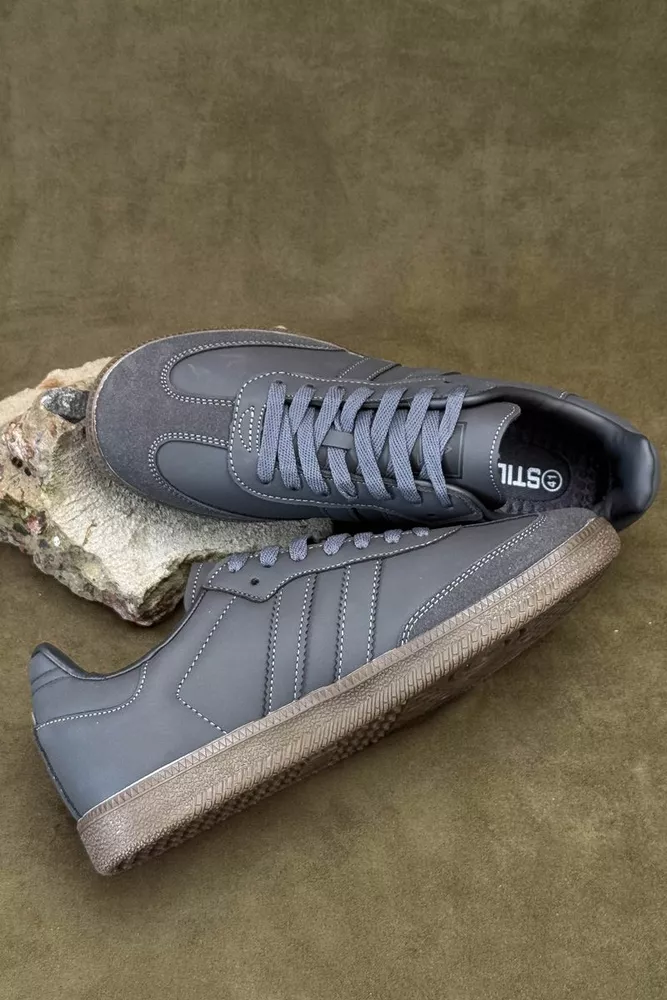 Купить Кроссовки мужские демисезонные, цвет серый, 248RHB590 - Фото №3