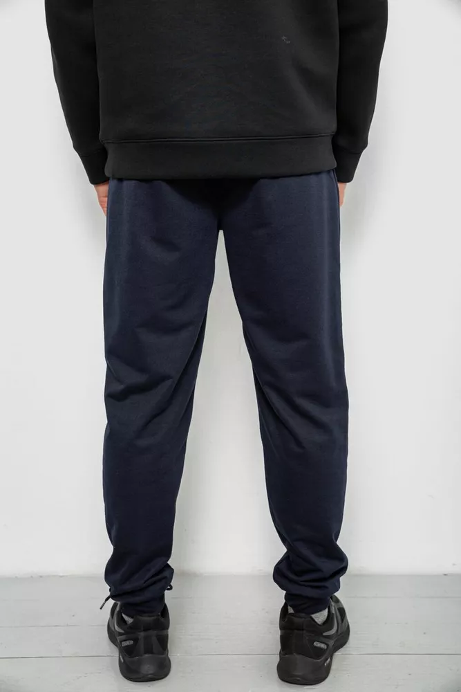 Купить Спортивные штаны мужские однотонные, цвет синий, 244R41736 - Фото №4