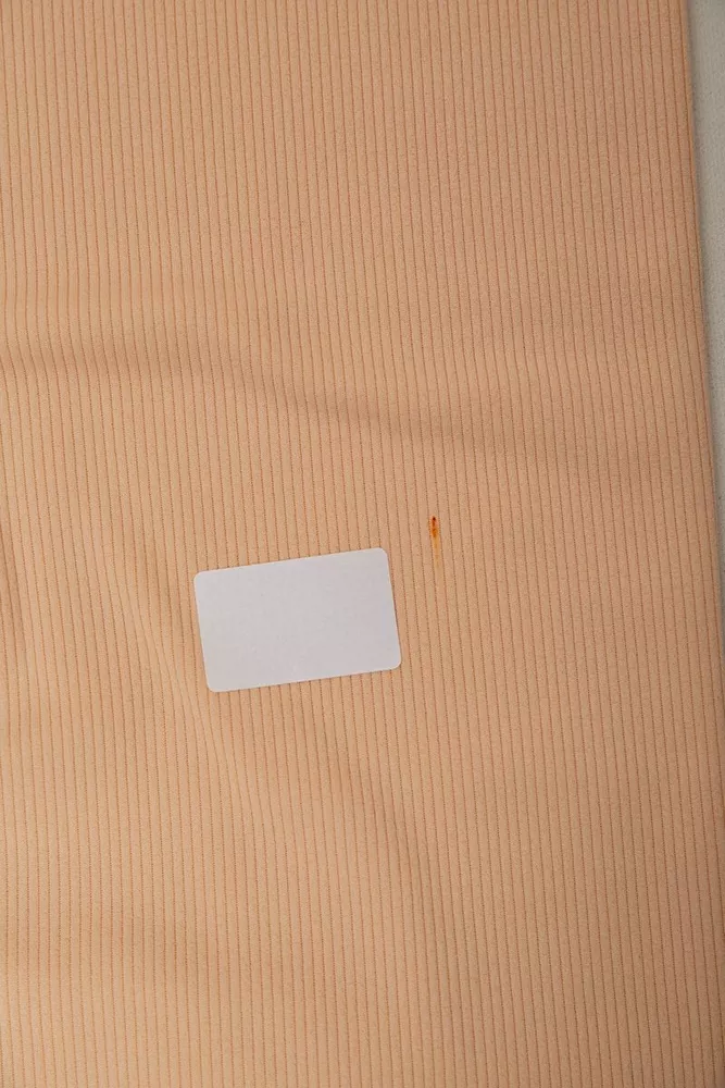 Купити Лосини однотонні у рубчик утеплені на флісі  -уцінка, колір персиковий, 238R605-1-U-1 - Фото №7