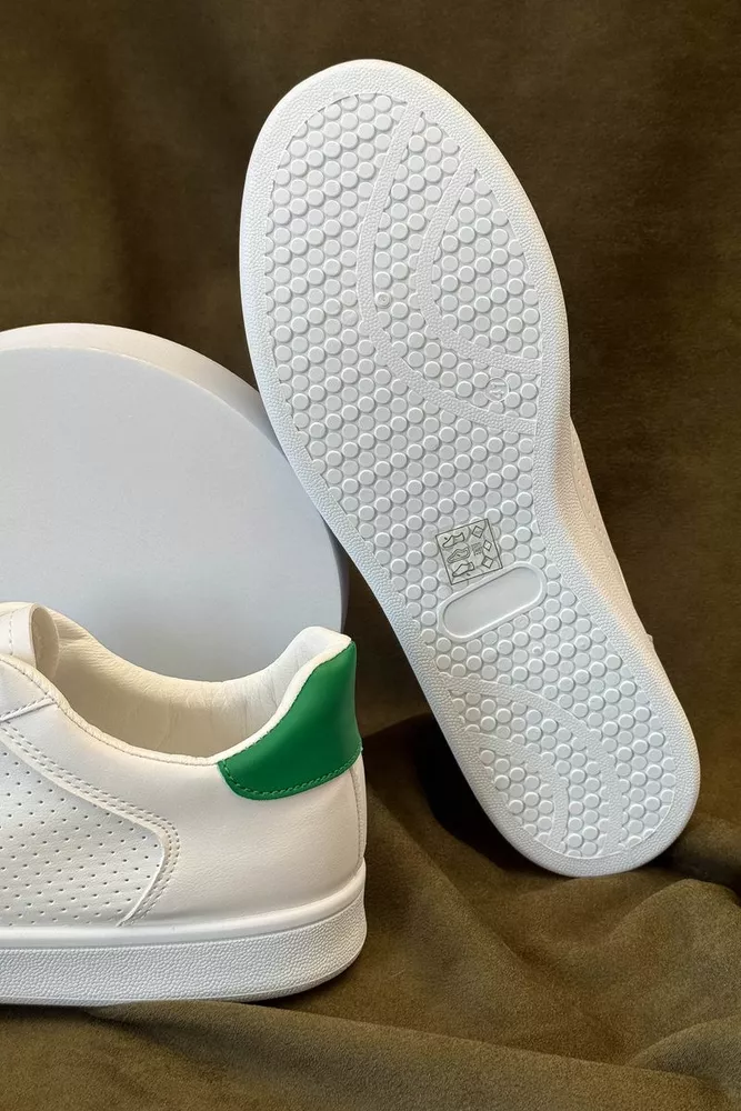 Купити Кеди чоловічі, колір біло-зелений, 248RR221 - Фото №5
