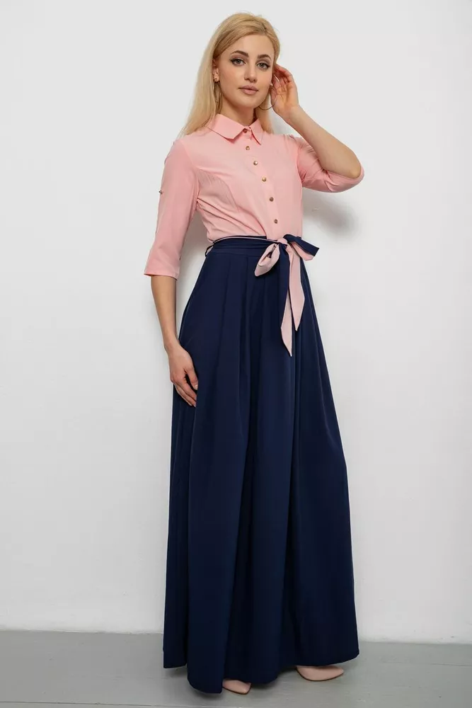 Купить Платье женское софт, цвет персиково-синий, 230R79-12 - Фото №3