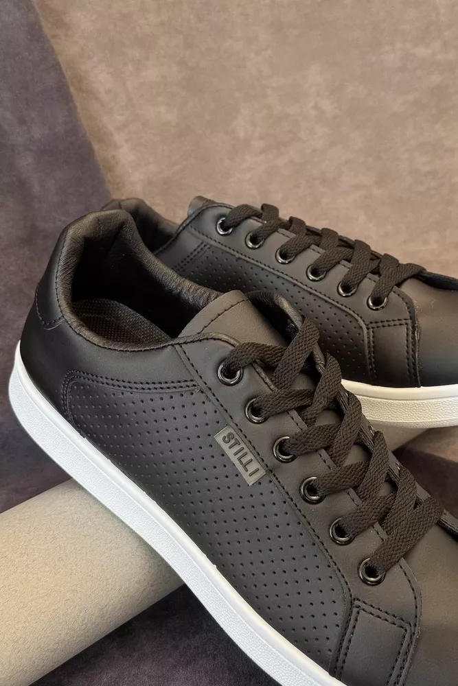 Купити Кеди чоловічі, колір чорно-білий, 248RR221 - Фото №2