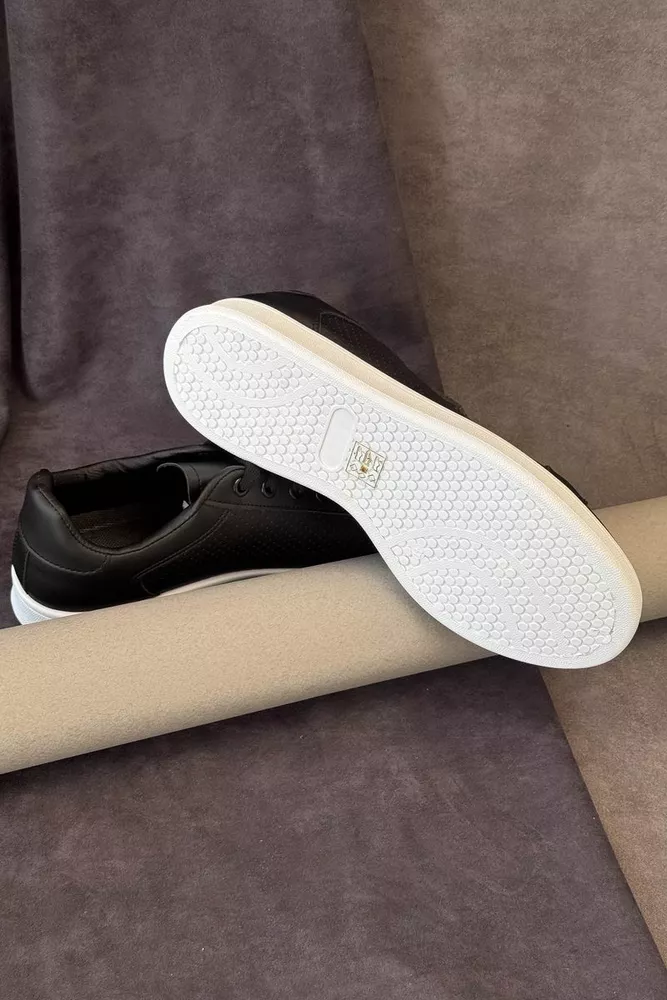 Купити Кеди чоловічі, колір чорно-білий, 248RR221 - Фото №5