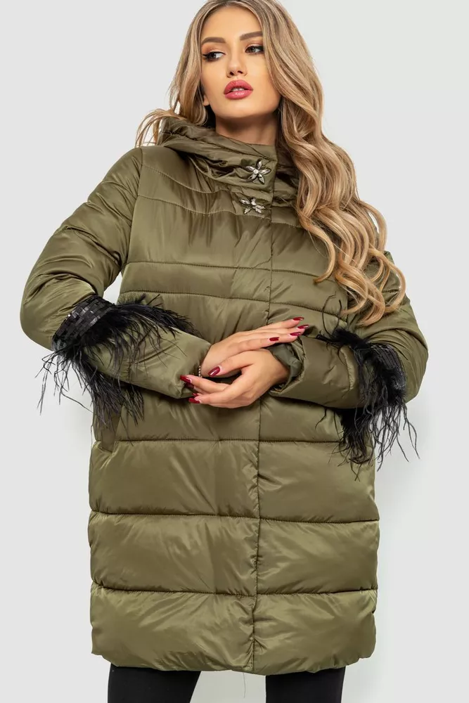Купити Куртка жіноча, колір хакі, 235R2269 оптом - Фото №1