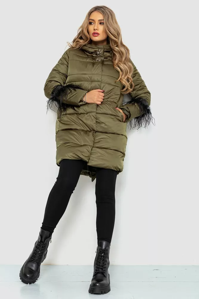 Купити Куртка жіноча, колір хакі, 235R2269 оптом - Фото №2