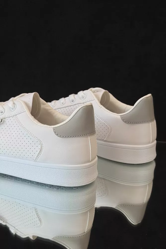 Купити Кеди чоловічі, колір біло-сірий, 248RR221 - Фото №4