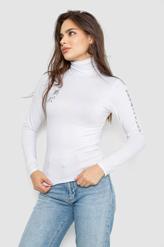 Купити Гольф жіночий, колір білий, 186R656-1 оптом - Фото №3