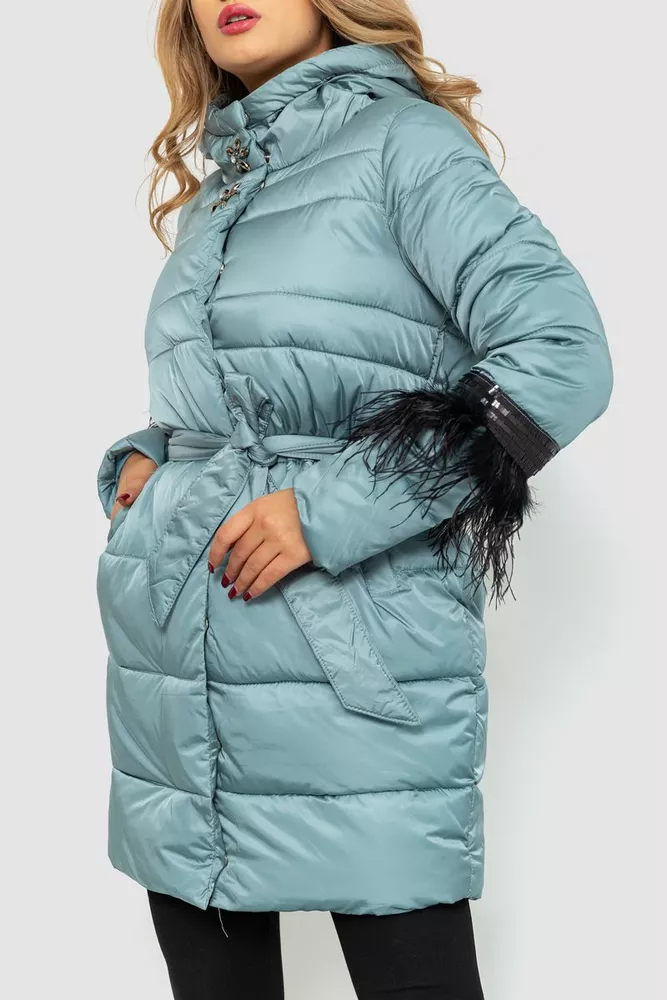 Купити Куртка жіноча, колір світло-м'ятний, 235R2269 - Фото №3