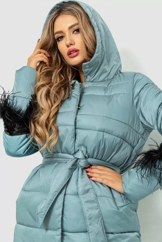 Купити Куртка жіноча, колір світло-м'ятний, 235R2269 - Фото №7