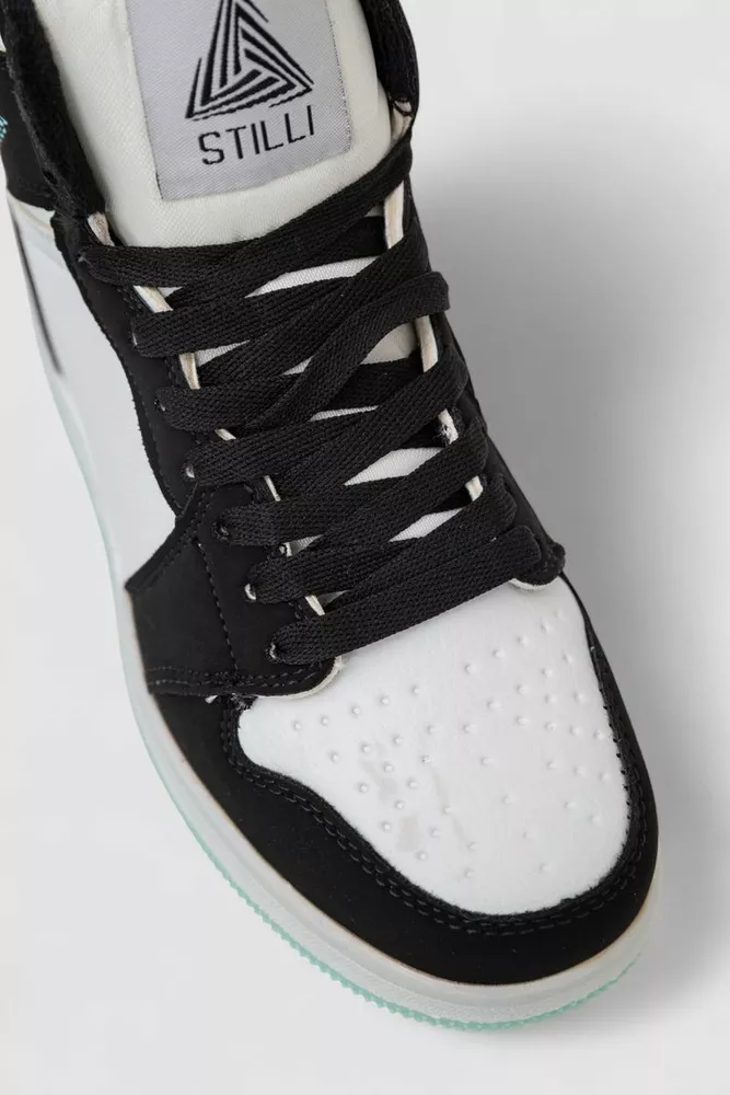 Купити Кросівки жіночі зимові на хутрі, колір біло-чорний, 248RHB470-5 - Фото №2