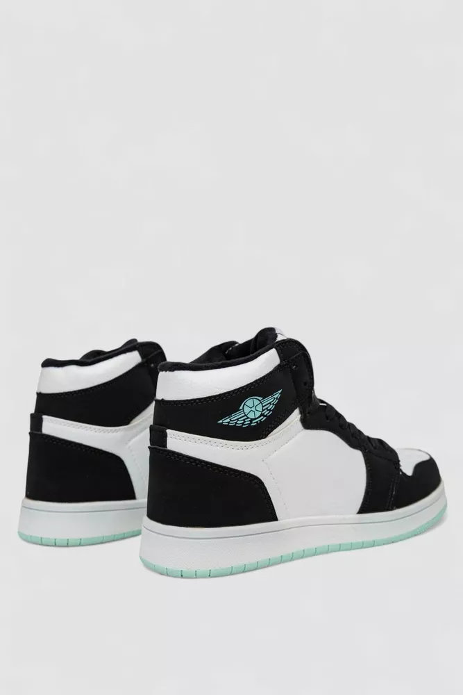 Купити Кросівки жіночі зимові на хутрі, колір біло-чорний, 248RHB470-5 - Фото №4