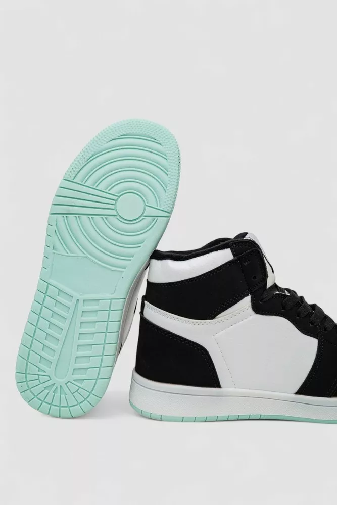 Купити Кросівки жіночі зимові на хутрі, колір біло-чорний, 248RHB470-5 - Фото №5