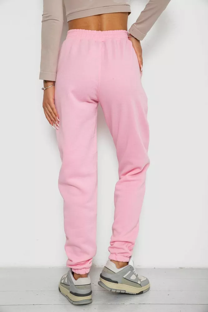 Купить Спортивные штаны женские на флисе  -уценка, цвет светло-розовый, 238R57828-U-7 - Фото №4