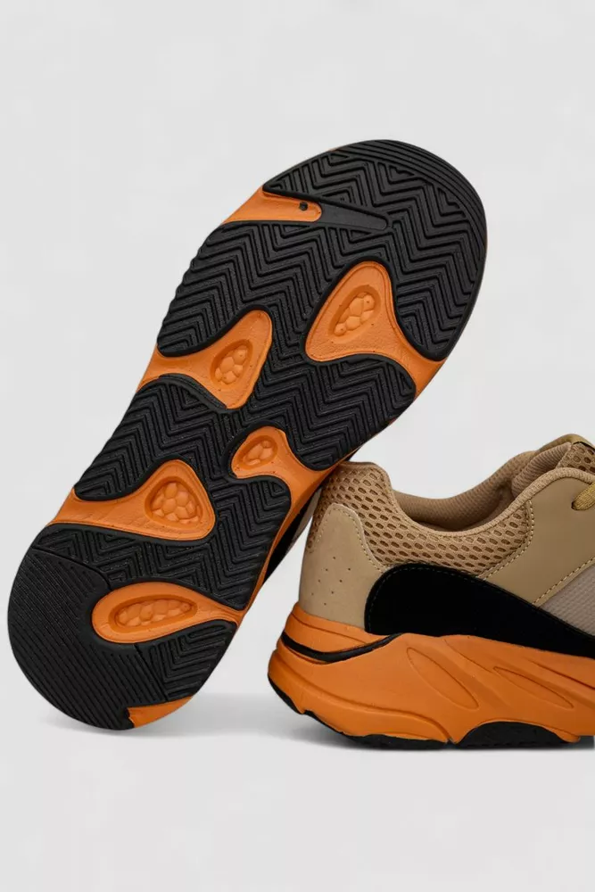 Купить Кроссовки мужские  -уценка, цвет бежево-оранжевый, 248RCX602-U - Фото №5