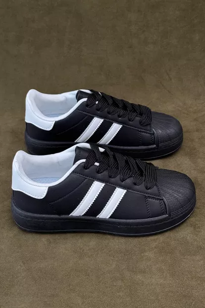 Кросівки жіночі демісезонні, колір чорно-білий, 248RBK10