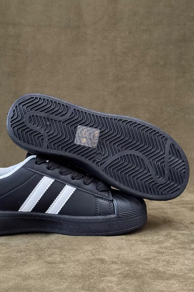 Купить Кроссовки женские демисезонные, цвет черно-белый, 248RBK10 - Фото №5