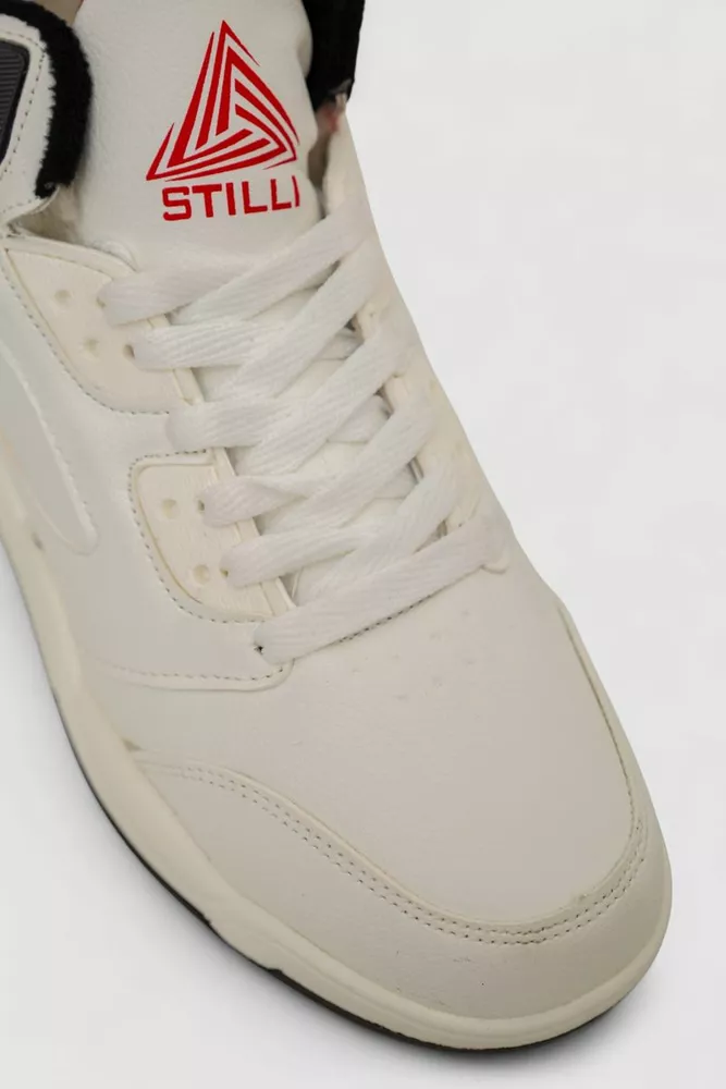 Купити Кросівки чоловічі зимові на хутрі  -уцінка, колір біло-чорний, 248RH203-U-20 оптом - Фото №2