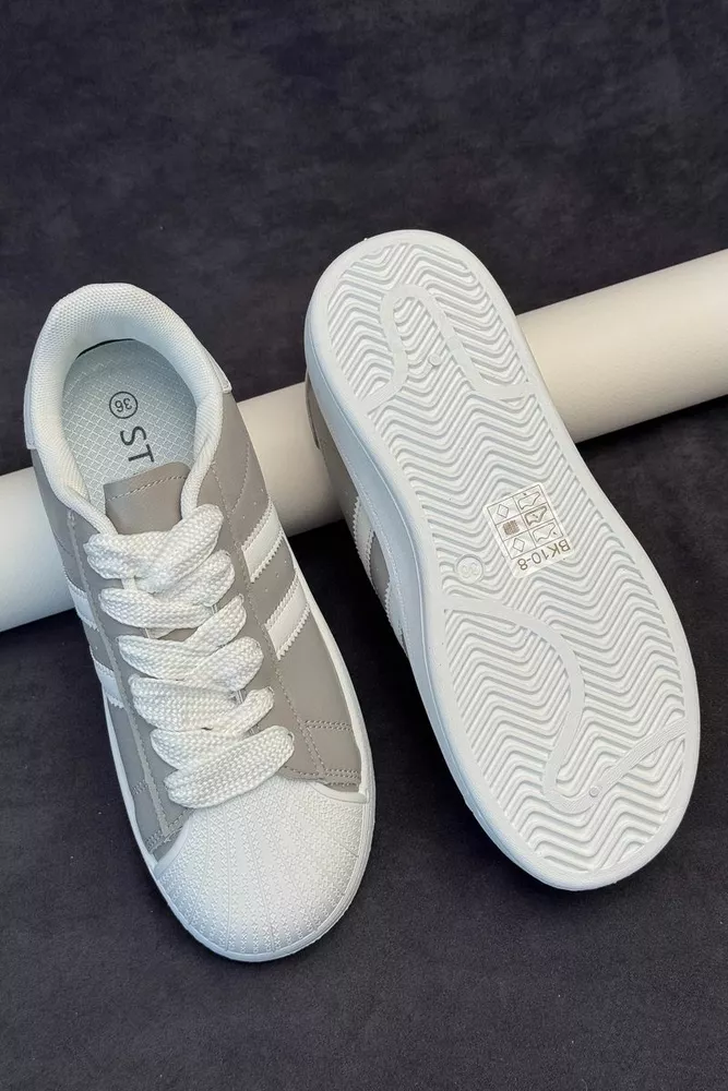 Купить Кроссовки женские демисезонные, цвет серый, 248RBK10 - Фото №4