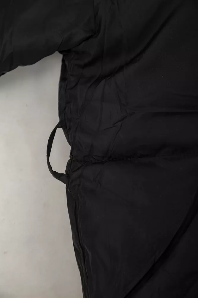 Купити Куртка жіноча демісезонна з поясом  -уцінка, колір чорний, 207R2023-U-2 - Фото №8