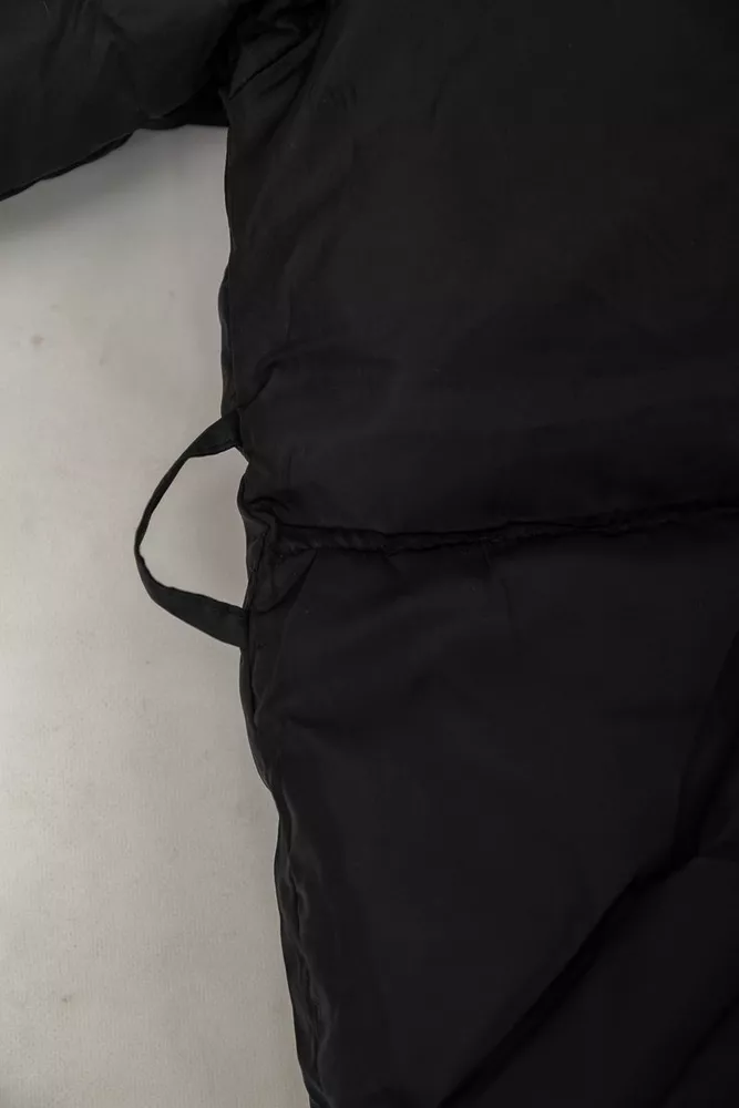 Купити Куртка жіноча демісезонна з поясом  -уцінка, колір чорний, 207R2023-U-3 - Фото №12