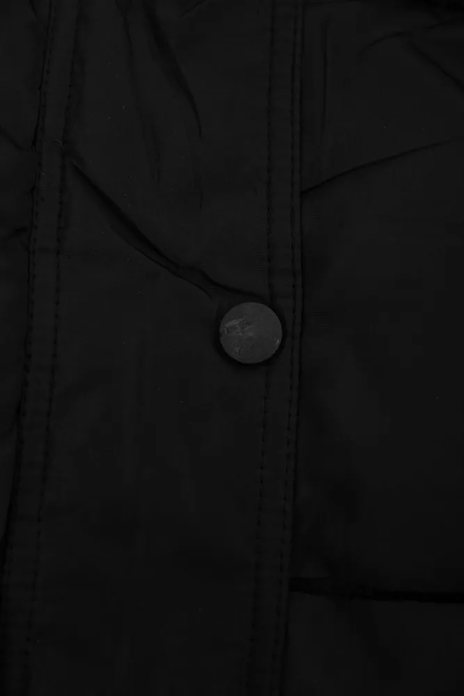 Купити Куртка жіноча демісезонна з поясом  -уцінка, колір чорний, 207R2023-U-4 - Фото №9