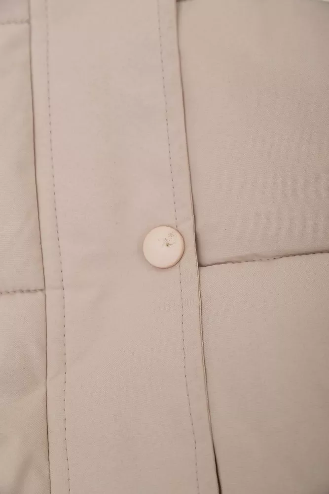 Купити Куртка жіноча демісезонна  -уцінка, колір світло-бежевий, 207R004-U-3 - Фото №8