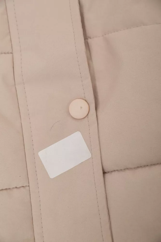 Купити Куртка жіноча демісезонна  -уцінка, колір світло-бежевий, 207R004-U-3 - Фото №9