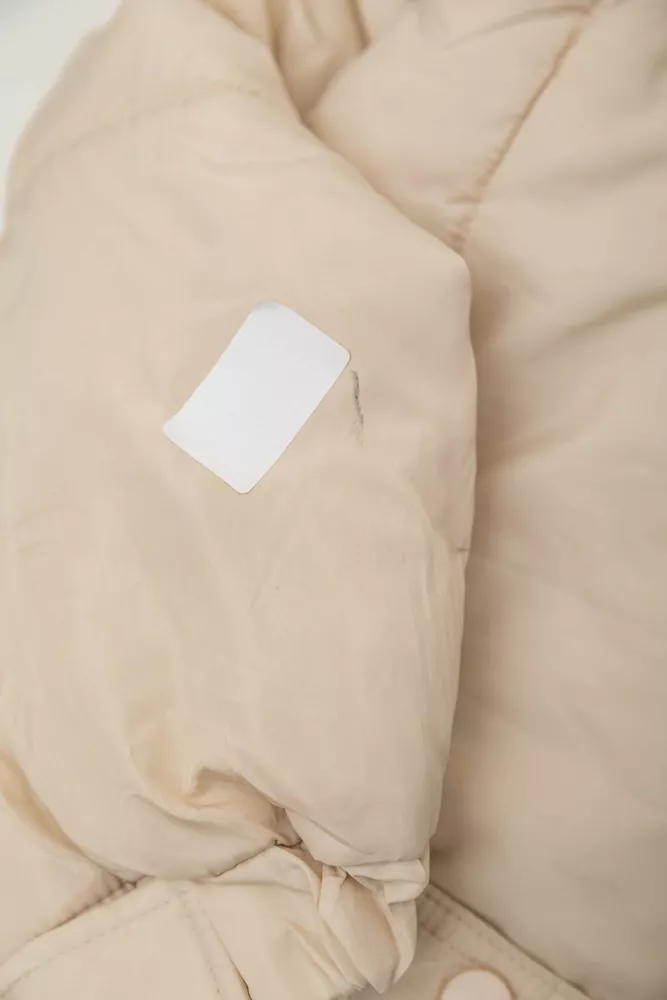 Купить Куртка женская демисезонная с поясом  -уценка, цвет светло-бежевый, 207R005-U-3 оптом - Фото №10