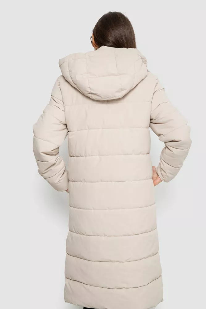 Купити Куртка жіноча демісезонна  -уцінка, колір світло-бежевий, 207R006-U - Фото №4