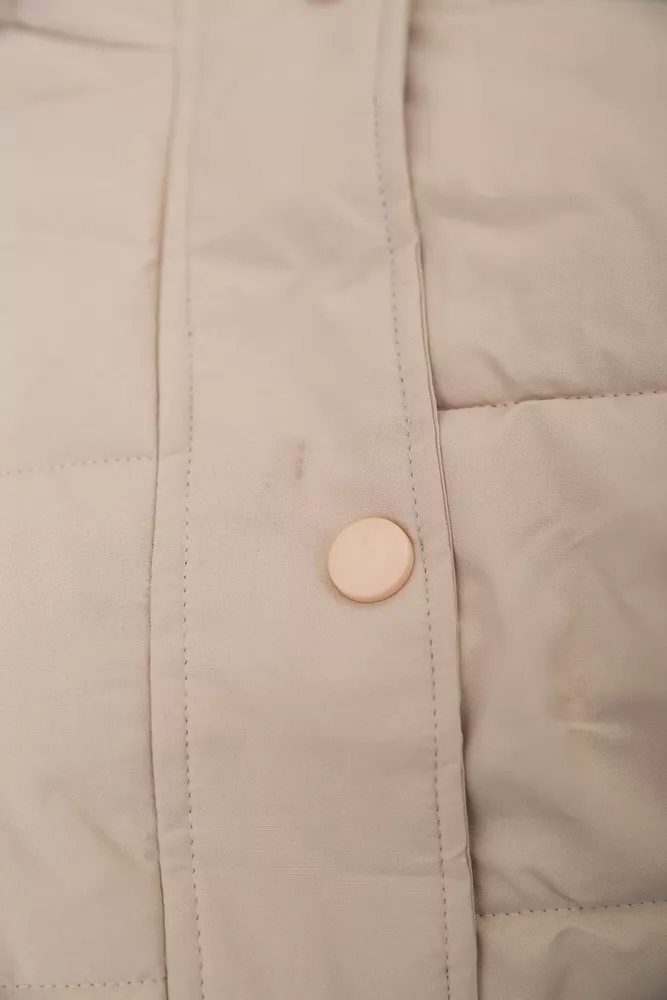Купити Куртка жіноча демісезонна  -уцінка, колір світло-бежевий, 207R006-U - Фото №10