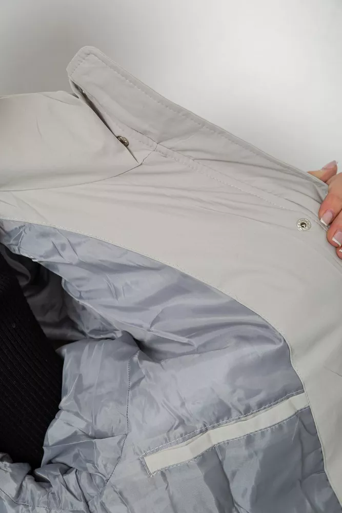 Купити Куртка жіноча подовжена батал  -уцінка, колір світло-оливковий, 207R006-1-U - Фото №8