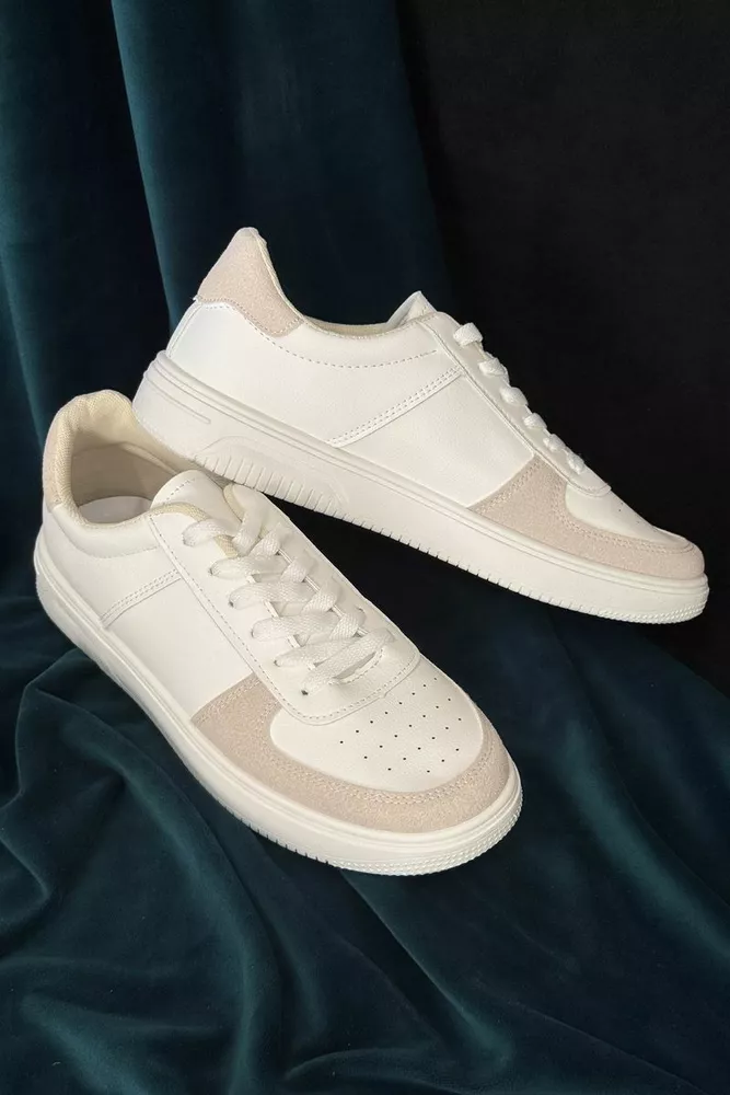 Купити Кеди чоловічі, колір біло-бежевий, 248RR197-8R оптом - Фото №3