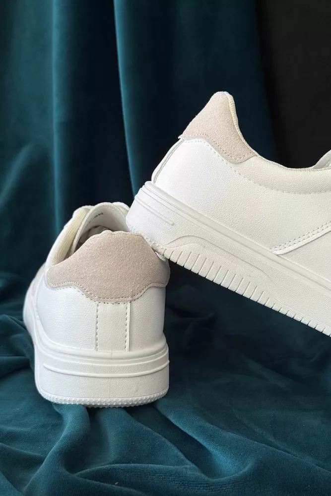 Купити Кеди чоловічі, колір біло-бежевий, 248RR197-8R оптом - Фото №4