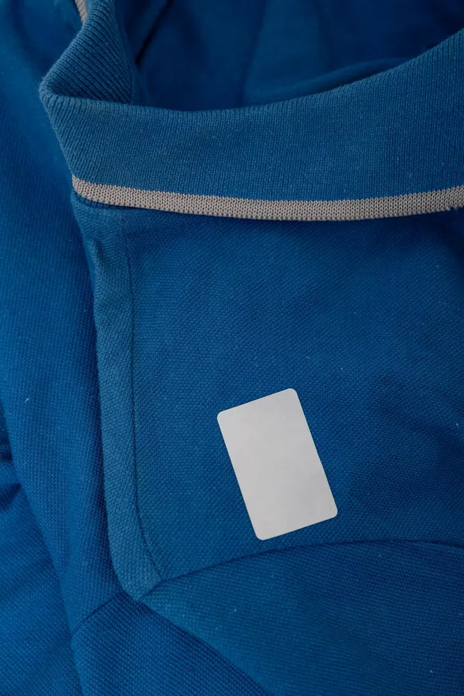 Купити Поло чоловіче котонове  -уцінка, колір електрик, 247R301-U-1 - Фото №7