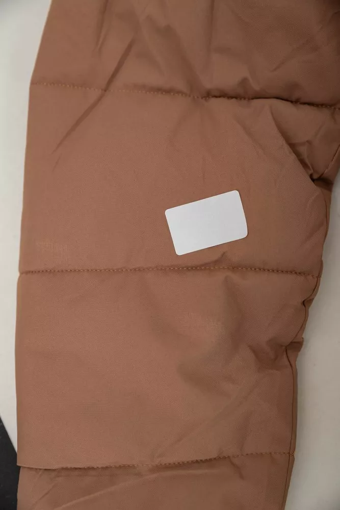 Купити Куртка жіноча демісезонна  -уцінка, колір бежевий, 207R006-U-1 - Фото №8