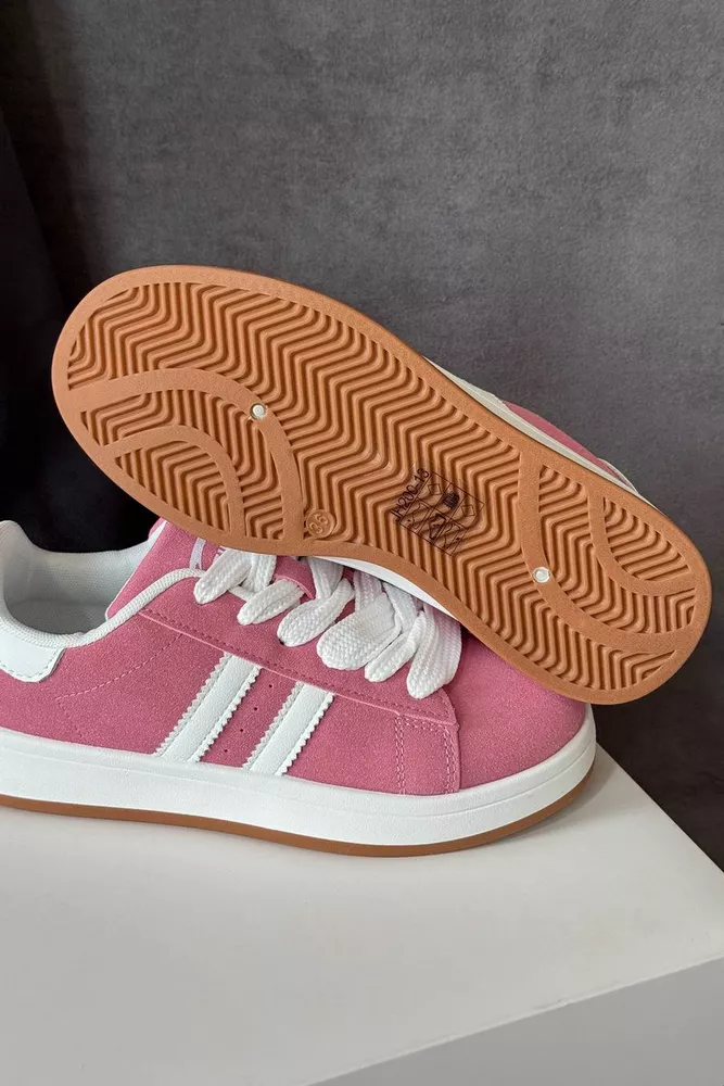 Купить Кеды женские замша, цвет розовый, 248RJH200 оптом - Фото №5