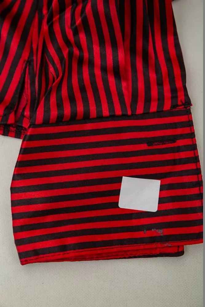 Купити Сорочка класична в смужку  -уцінка, колір чорно-червоний, 230R66-U-52 оптом - Фото №6