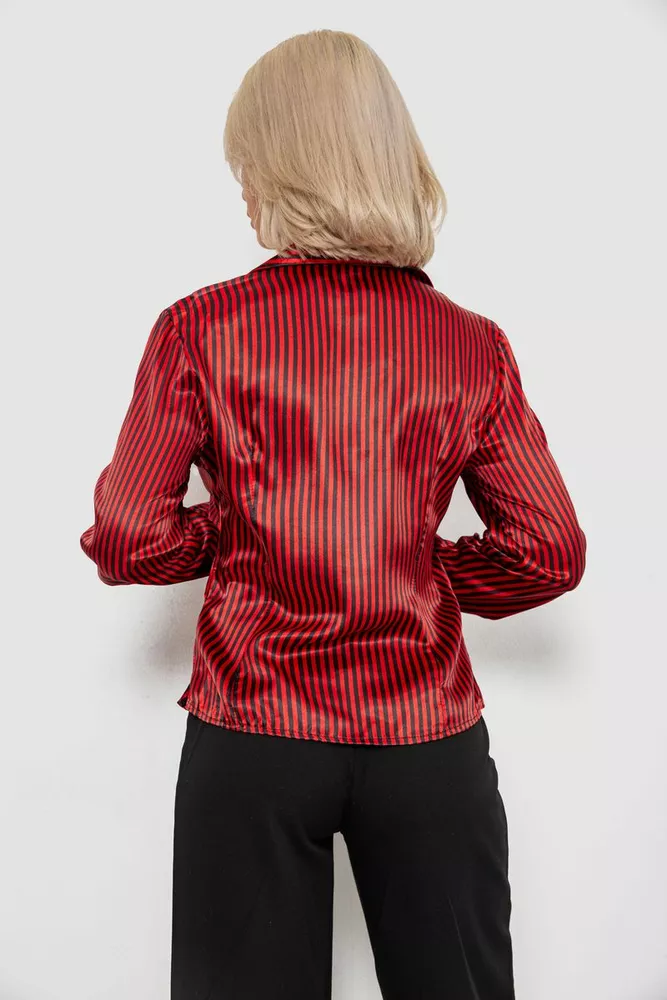 Купить Рубашка классическая в полоску  -уценка, цвет черно-красный, 230R66-U-53 - Фото №4