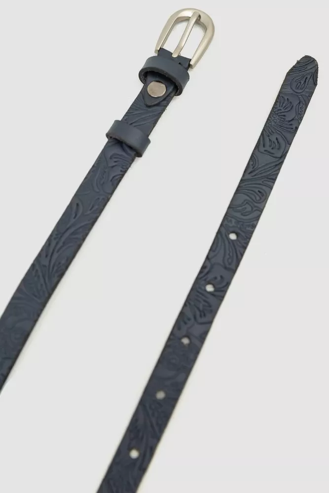 Купити Ремінь жіночий тонкий, колір темно-синій, 196R15Y0W16 оптом - Фото №2