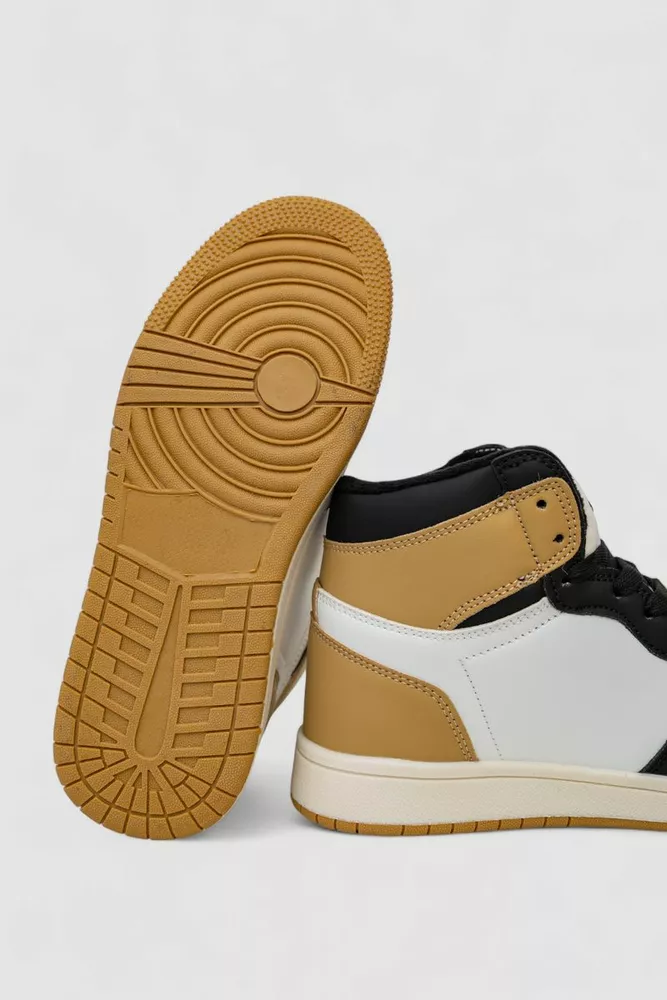 Купити Кросівки жіночі зимові на хутрі, колір біло-бежевий, 248RHB470-20 - Фото №5