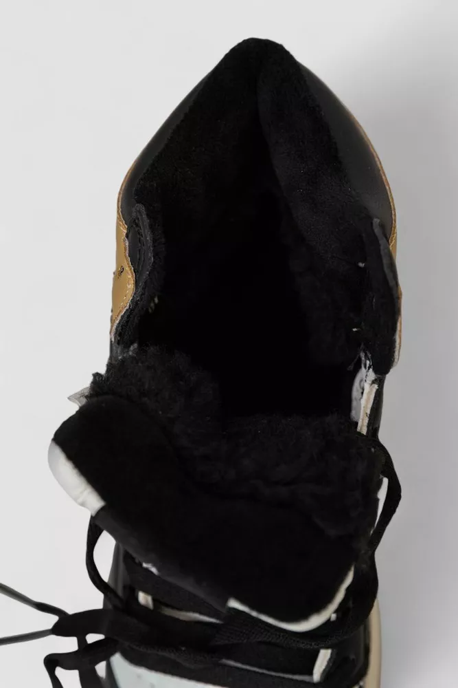 Купити Кросівки жіночі зимові на хутрі, колір біло-бежевий, 248RHB470-20 - Фото №6