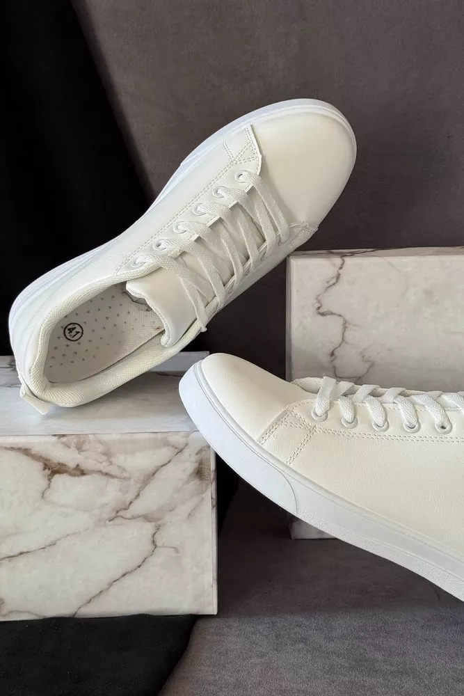 Купити Кеди чоловічі, колір білий, 248RR23 оптом - Фото №5