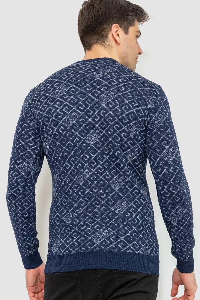 Купити Светр чоловічий, колір синій, 214R1701 - Фото №4