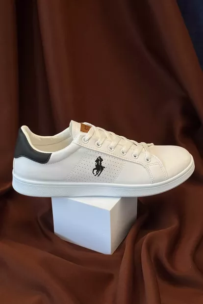 Кеды мужские, цвет бело-черный, 248RR228